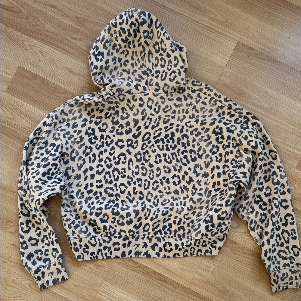 NWT Grayson Threads The Label Leopard Print Cropped Zip Hoodie XL - Picture 7 of 7